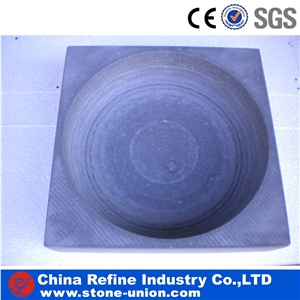 Chinese Kitchen Accessories Grey Volcanic Basalt,Basalt Lave Stone Cooking Pot,Cookware Kitchen Accessories,Natural Stone Plate for Kitchen