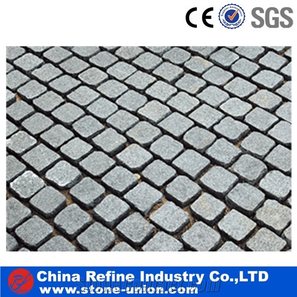 Chinese Red Granite Stone Pavers on Mesh,Natural Split Paver on Mesh, Red Stone Cobblestone for Landscaping and Garden,Stone Paver Tile