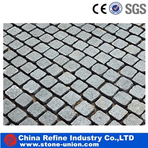 Chinese Red Granite Stone Pavers on Mesh,Natural Split Paver on Mesh, Red Stone Cobblestone for Landscaping and Garden,Stone Paver Tile