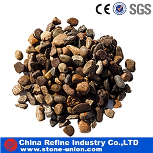 Colorful Tumbled Stone Pebble in Garden, Mixed Cobble Stone, River Cobbles, River Stone for Sale, Driveway Garden Stone