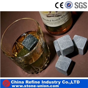Customized Granite Whisky Stone , Ceramic Whisky Stones , Dice Ice Cube Whisky Stone,Sipping Whiskey Stones Chilling Whisky Ice Stone with Logo