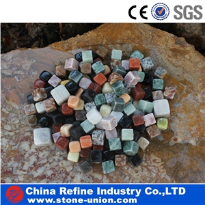 Customized Granite Whisky Stone , Ceramic Whisky Stones , Dice Ice Cube Whisky Stone,Sipping Whiskey Stones Chilling Whisky Ice Stone with Logo