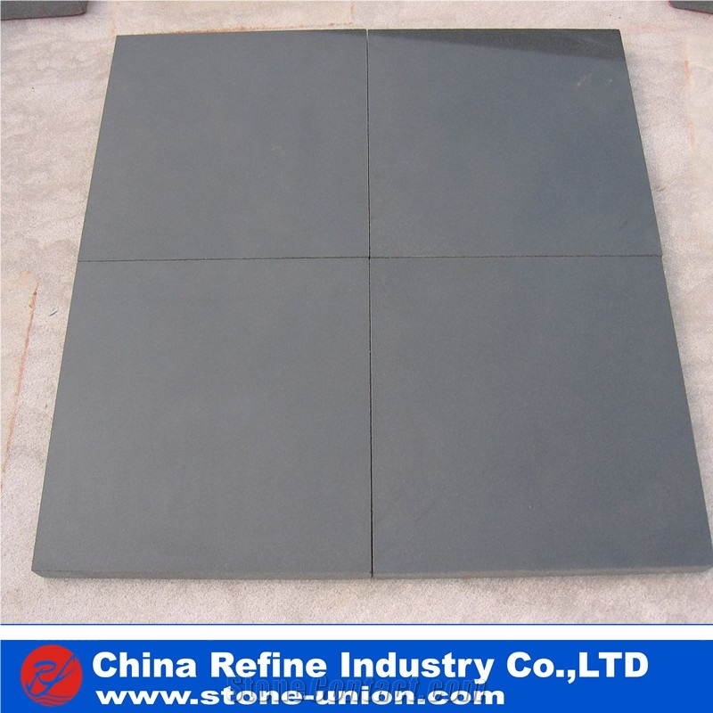 Cut to Size Black Sandstone Slabs & Tiles, China Black Sandstone for Wall and Floor Applications, Countertops