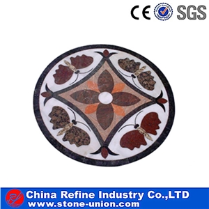 Dancing Butterfly with Flower New Design Marble Waterjet Medallions Inlay,Floor Medallions,Round Medallions,Marble Water-Jet Pattern Medallion