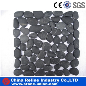 Dark Grey Irregular Landscaping Stone Pebbles, Decorative Grey Pebble 3-5mm, Polished Decorative Natural Pebble Stone,Polished Mixed Color River Stone