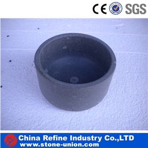 Deep Bottom Stone Cooking Pot Grey Volcanic Basalt Kitchen Accessories,Brick Oven Cooking,Basalt Lave Stone Cooking Pot,Cookware Kitchen Accessories