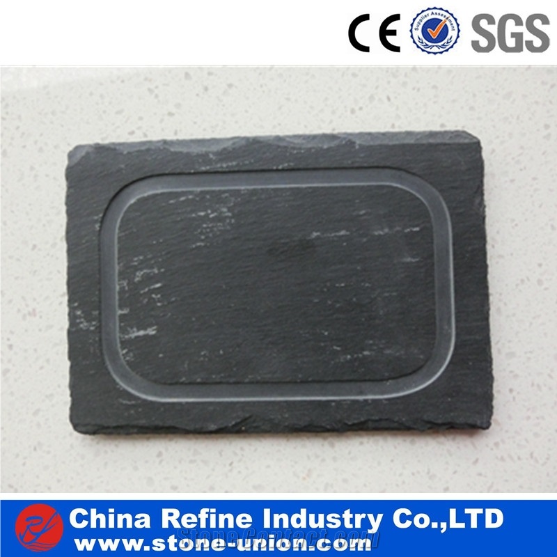Export Black Slate Dish, Professional Plate Manufacturer,Black Slate Food Plates, Black Slate Cup Plates,Black Slate Plate for Cooking, Slate Dishes for Kitchen