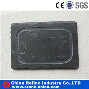 Export Black Slate Dish, Professional Plate Manufacturer,Black Slate Food Plates, Black Slate Cup Plates,Black Slate Plate for Cooking, Slate Dishes for Kitchen