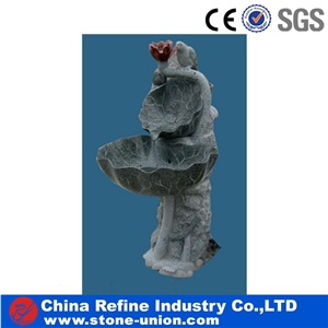 Exterior Granite Rolling Sphere Fountains, Sculptured Fountains with Factory Price,Handcarved Exterior Fountains for Garden Decoration,Small Style Garden Water Fountain