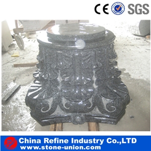 Factory Direct Sale Cheap China Black Granite Column for Decoration,Granite Hollow Pillar, Granite Hollow Columns, Brown Granite Columns