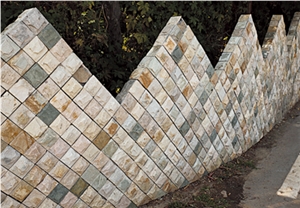 Factory Direct Sale High Quality Colorful Mushroom for Wall Cladding,Mushroom Stone,Natural Split,Wall Stone,Cut to Size