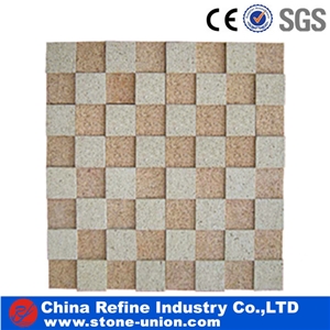 G603 Granite /G682 Granite Cobble Stone on Mesh, Granite Flooring Paving Stone