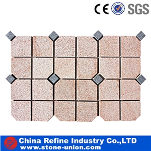 G654 Granite Cube Stone Mesh Paver,Lowest Price Pavers, Grey Granite Pavers,Cube Stone,China Grey Granite Cobble Stone, Cobblestone for Landscaping