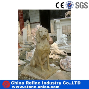 Garden Hand Carving Marble Vivid Lion Sculpture,Handcarved Animal Sculptures,Handcarved Garden Statues,Guardian Lion Carving Statue