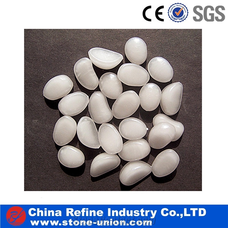 Glow White Pebble for Garden Landscaping