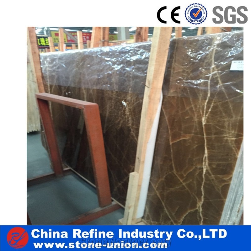 Golden Crystal Onyx Slabs & Tiles, China Brown Onyx for Counter Tops, Bar Tops, Wall Tiles, Mosaic, Sinks, Wall Panels