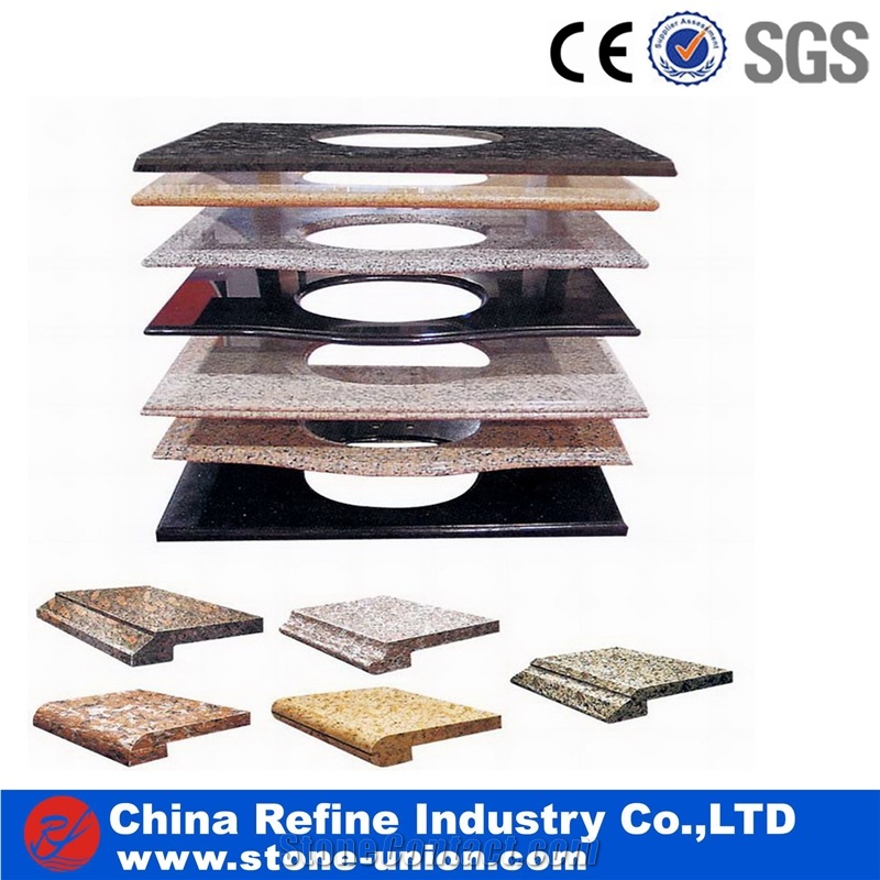 Golden G682 Granite Kitchen Countertop for Sale, Hot Countertop,Běndì Xiùshí,G3582 Granite,Rusty Yellow,Giallo Rusty,Yellow Rust Granite,Desert Gold