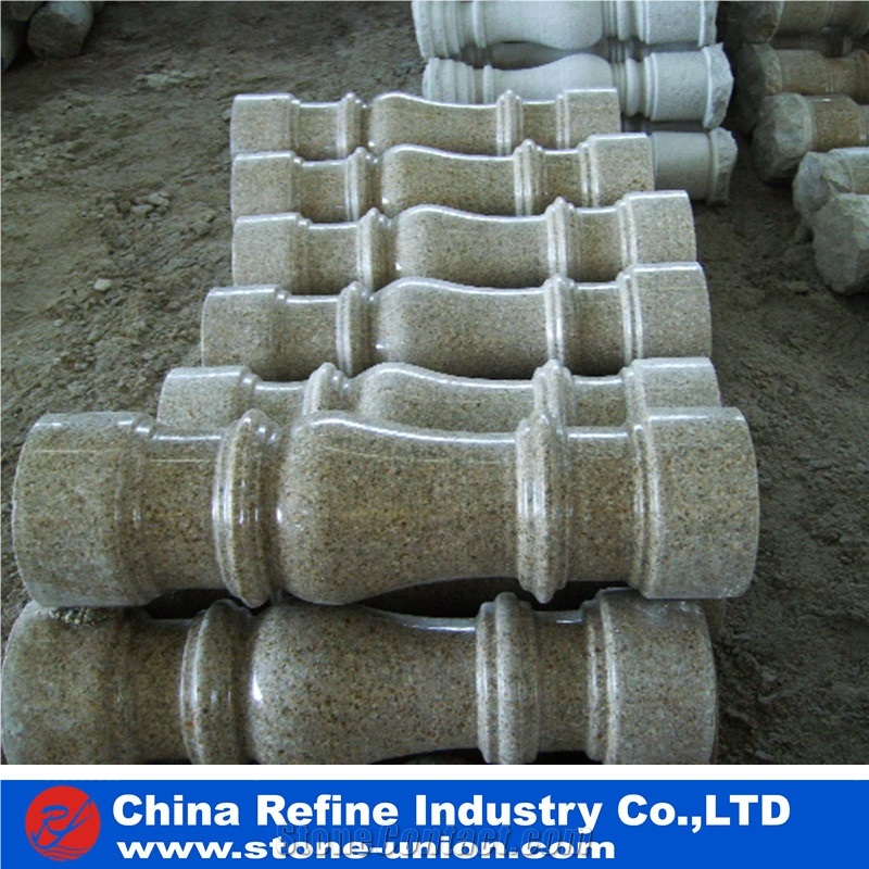 Grey Granite Pillar, G603 Granite Balustrade,Decorative Pillar ,Wedding Column,Stone Column