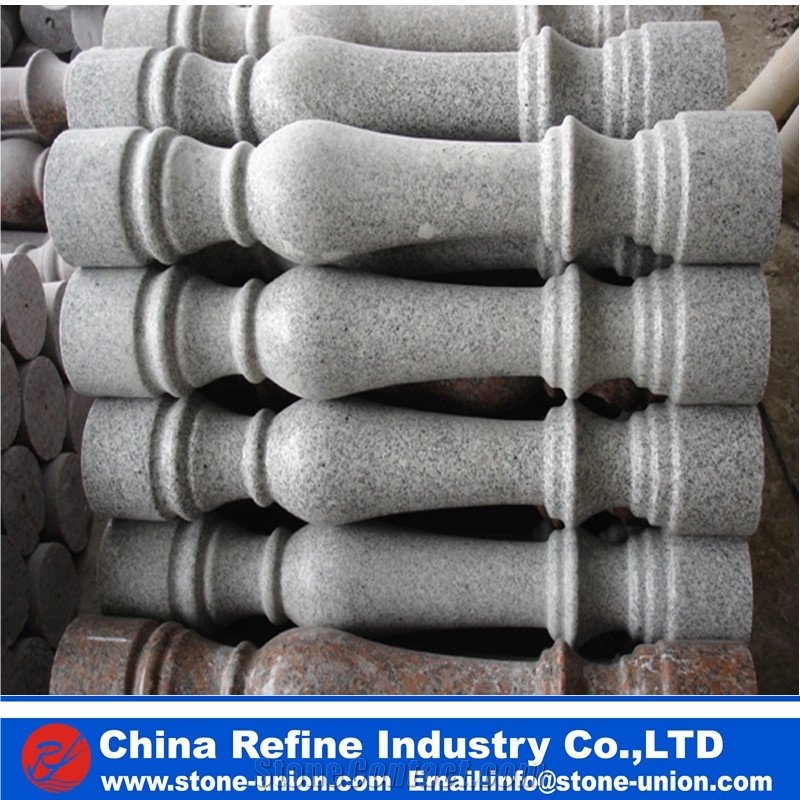 Grey Granite Pillar, G603 Granite Balustrade,Decorative Pillar ,Wedding Column,Stone Column