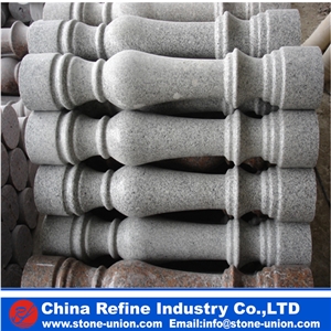 Grey Granite Pillar, G603 Granite Balustrade,Decorative Pillar ,Wedding Column,Stone Column