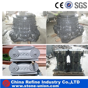 Grey Granite Pillar, G603 Granite Balustrade,Decorative Pillar ,Wedding Column,Stone Column