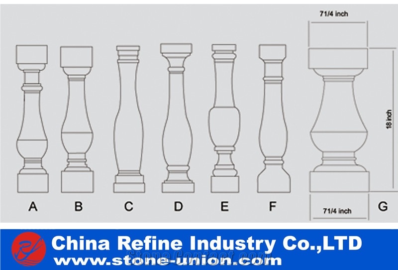 Grey Granite Pillar, G603 Granite Balustrade,Decorative Pillar ,Wedding Column,Stone Column