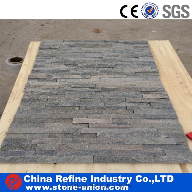 Grey Slate Culture Stone from China , Natrual Grey Slate Wall Cladding,Split Surface Natural Slate