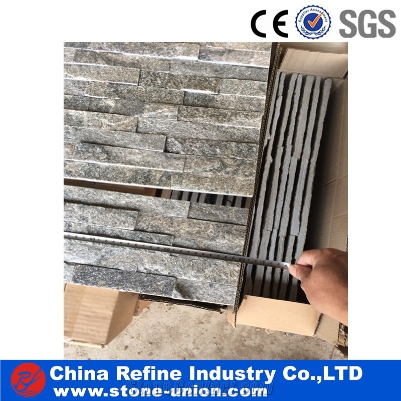 Grey Slate Culture Stone from China , Natrual Grey Slate Wall Cladding,Split Surface Natural Slate
