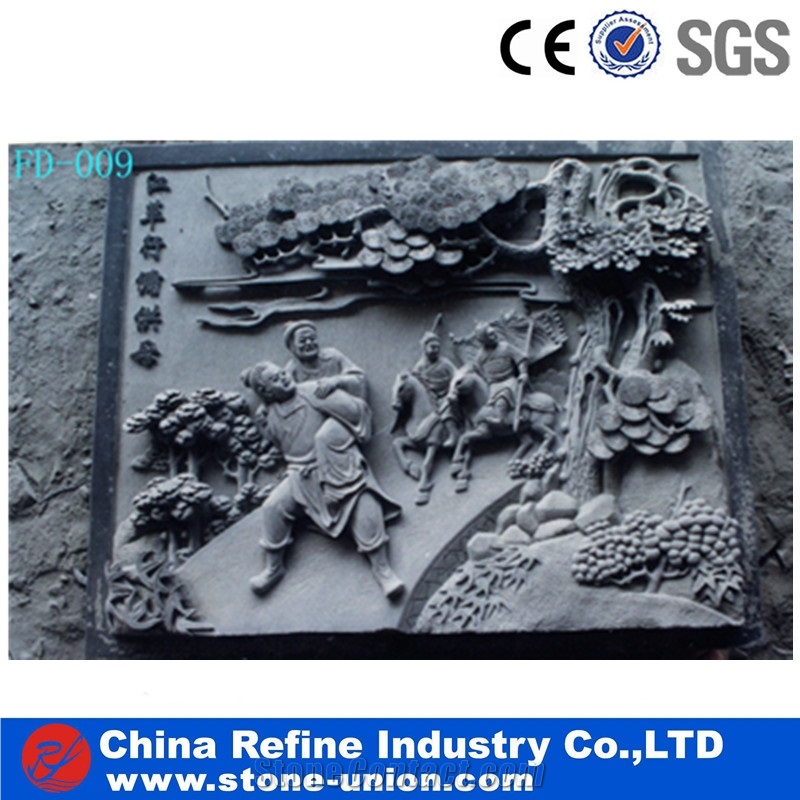 Grey Wall Decorated Relief, Stone Human Relief Sculptured Walling Relief, Wall,Relief Carving Panel,Hand Carved Sculpture Square Shape Relief