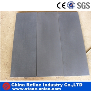 Hainan Black Basalt Slabs & Tiles, China Black Basalt, Basalt Sawn 400 Grit Tiles, Sawn 400 Grit with Cats Paws Tiles, China Black Basalt Floor Tiles