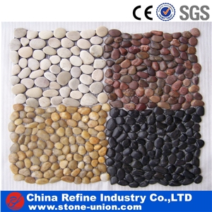 High Quality Yellow River Pebble,Polished Natural River Pebble,Yellow Pebble Tile for Ground