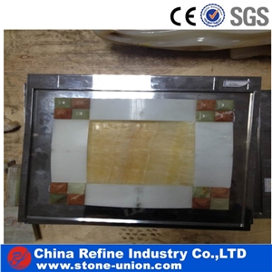 Hot Onyx Mosaic, Wholesale Jade Mosaic, Onyx Wall Mosaic,Premium Polished Jade Stone Mosaic & Yellow Onyx Mosaic & Rosin Onyx Mosaic