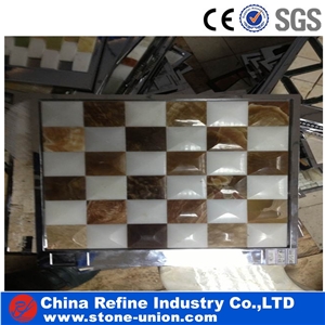 Hot Onyx Mosaic, Wholesale Jade Mosaic, Onyx Wall Mosaic,Premium Polished Jade Stone Mosaic & Yellow Onyx Mosaic & Rosin Onyx Mosaic