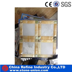 Hot Onyx Mosaic, Wholesale Jade Mosaic, Onyx Wall Mosaic,Premium Polished Jade Stone Mosaic & Yellow Onyx Mosaic & Rosin Onyx Mosaic