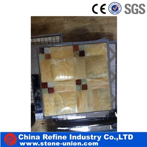 Hot Onyx Mosaic, Wholesale Jade Mosaic, Onyx Wall Mosaic,Premium Polished Jade Stone Mosaic & Yellow Onyx Mosaic & Rosin Onyx Mosaic