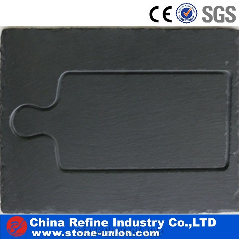 Hot Slate Dish, Various Tableware in Hot Sale, Cheap Dishes,Popular Slate Serving Plates，Black Slate Dinner Tableware Plates