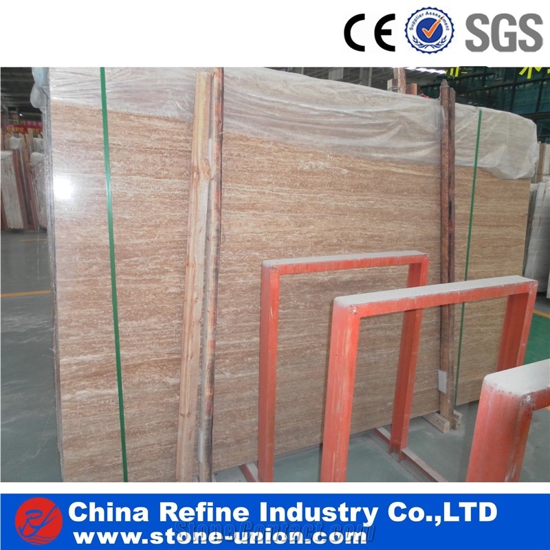 Iran Beige Travertine,Coffee Brown Travertine Slabs & Tiles& Dark Brown Interior Design Countertops Natural Slab Travertine