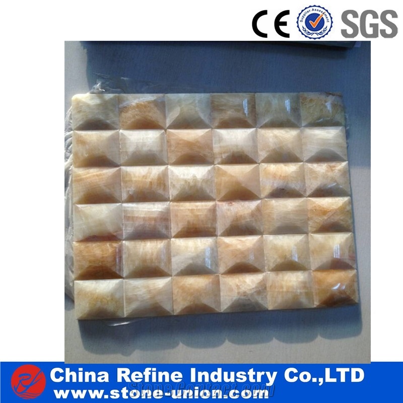 Latest and Cheapest Rosin Jade Stone Mosaic, Polished Newest Yellow Onyx Mosaic, Popular Jade Mosaic,Yellow Onyx Mosaic,Polished Onyx Mosaic