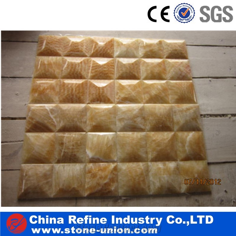 Latest and Cheapest Rosin Jade Stone Mosaic, Polished Newest Yellow Onyx Mosaic, Popular Jade Mosaic,Yellow Onyx Mosaic,Polished Onyx Mosaic
