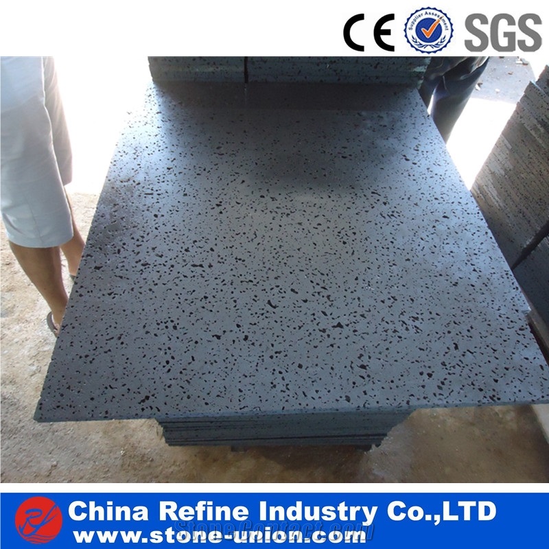 Lava Stone Tile ,Lava Paving Stone , Lava Cooking Stone,Brushed Lava Rock Floor Tile & Slab, Lava Stone Black Basalt,China Grey Basalt