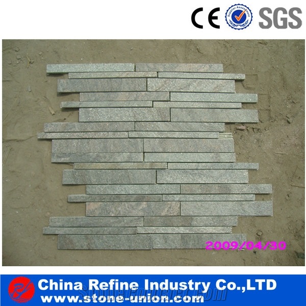 Light Green Cultured Stone Wall Panel,China Cultured Stone,Wall Cladding,Stacked Stone Veneer,Grey White Quartzite Cultured Stone, Crystal White Quartzite Ledge Stone