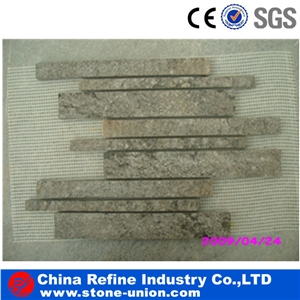 Light Green Cultured Stone Wall Panel,China Cultured Stone,Wall Cladding,Stacked Stone Veneer,Grey White Quartzite Cultured Stone, Crystal White Quartzite Ledge Stone