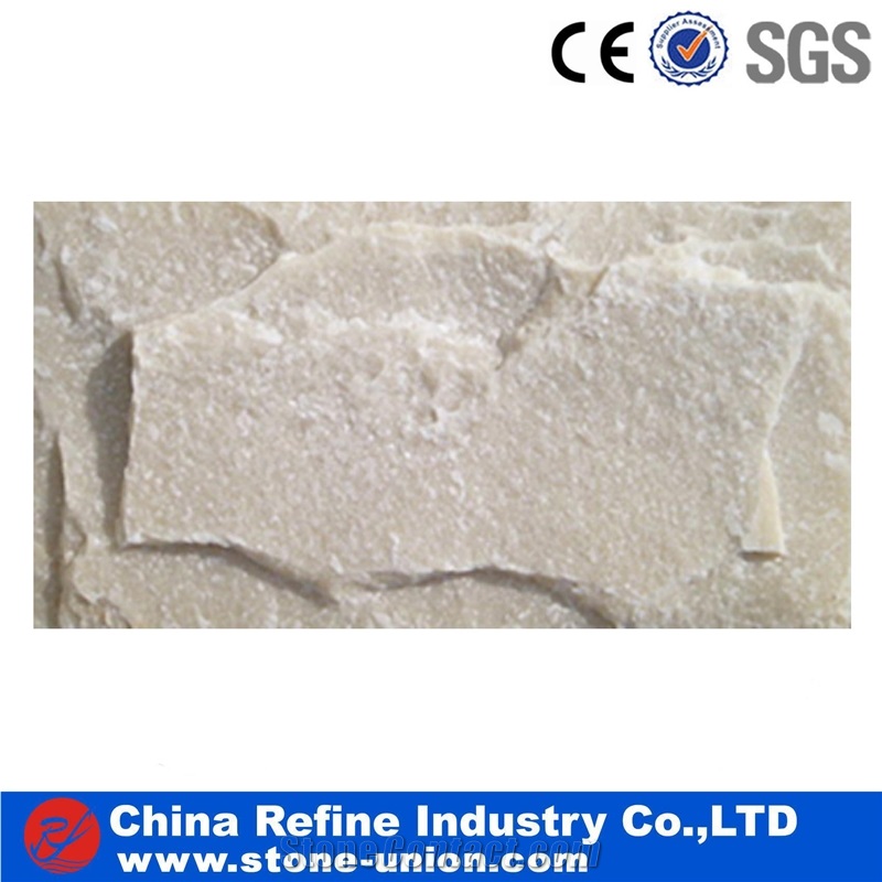 Lowest White Mushroom Wall Stones, White Quartz Mushroom Stone,Lowest Quartz Wall Stones, White Quartzite Mushroom Stone