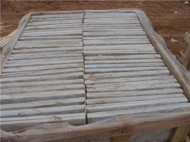 Lowest White Mushroom Wall Stones, White Quartz Mushroom Stone,Lowest Quartz Wall Stones, White Quartzite Mushroom Stone