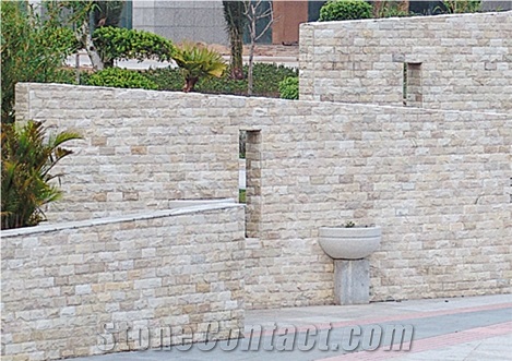 Lowest White Mushroom Wall Stones, White Quartz Mushroom Stone,Lowest Quartz Wall Stones, White Quartzite Mushroom Stone