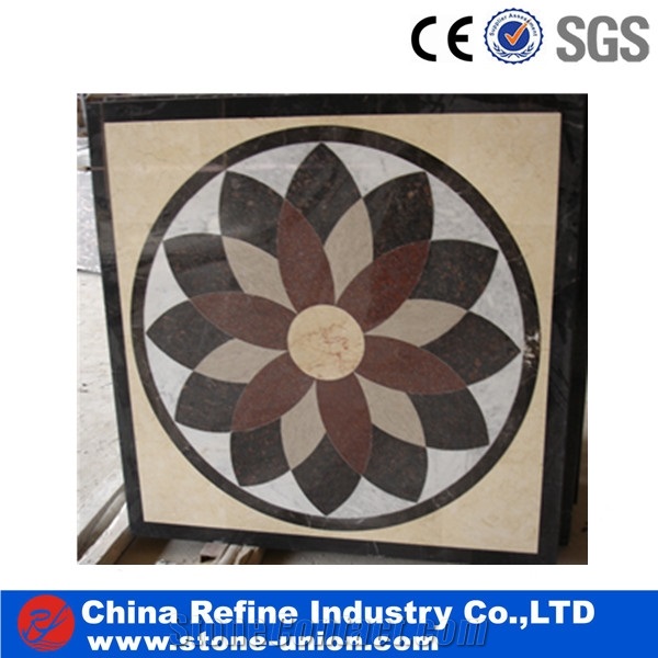 Marble Stone Waterjet Medallions Inlay for House & Hotel Design and Project,Marble Floor Medallions Patterns,Square Waterjet Inlay Patterns & Medallions