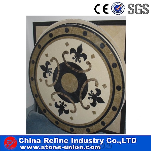 Marble Stone Waterjet Medallions Inlay for House & Hotel Design and Project,Marble Floor Medallions Patterns,Square Waterjet Inlay Patterns & Medallions