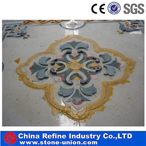 Marble Stone Waterjet Medallions Inlay for House & Hotel Design and Project,Marble Floor Medallions Patterns,Square Waterjet Inlay Patterns & Medallions