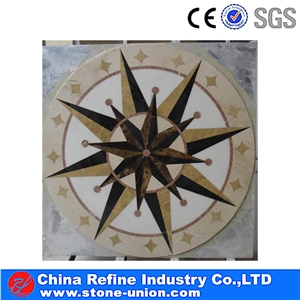Marble Stone Waterjet Medallions Inlay for House & Hotel Design and Project,Marble Floor Medallions Patterns,Square Waterjet Inlay Patterns & Medallions