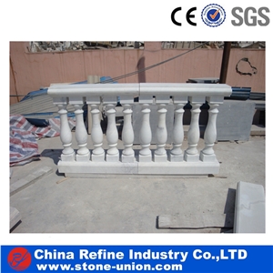 Modern Pillar Designs, Wholesale White Marble Palisade, Garden Ornament,China White Marble Stone Bridges,Guangxi White Marble Garden Boulders